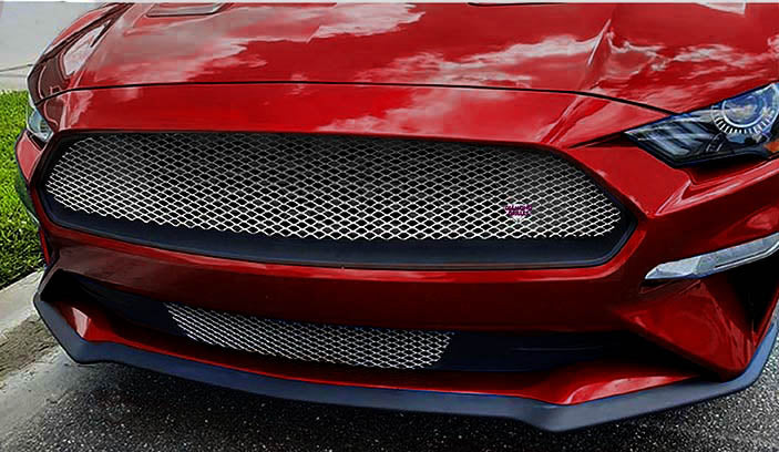 2018 - 2022 Mustang Ecoboost Grilles (stainless Steel) – Diamond Grilles