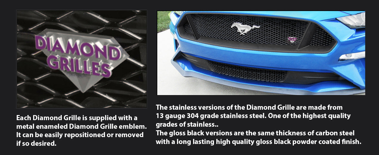 Diamond Grilles for Ford Mustang